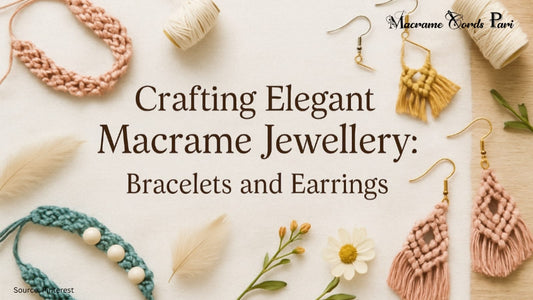 Crafting Elegant Macrame Jewellery: Bracelets and Earrings