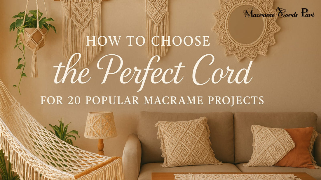 How to Choose the Perfect Cord for 20 Popular Macrame Projects