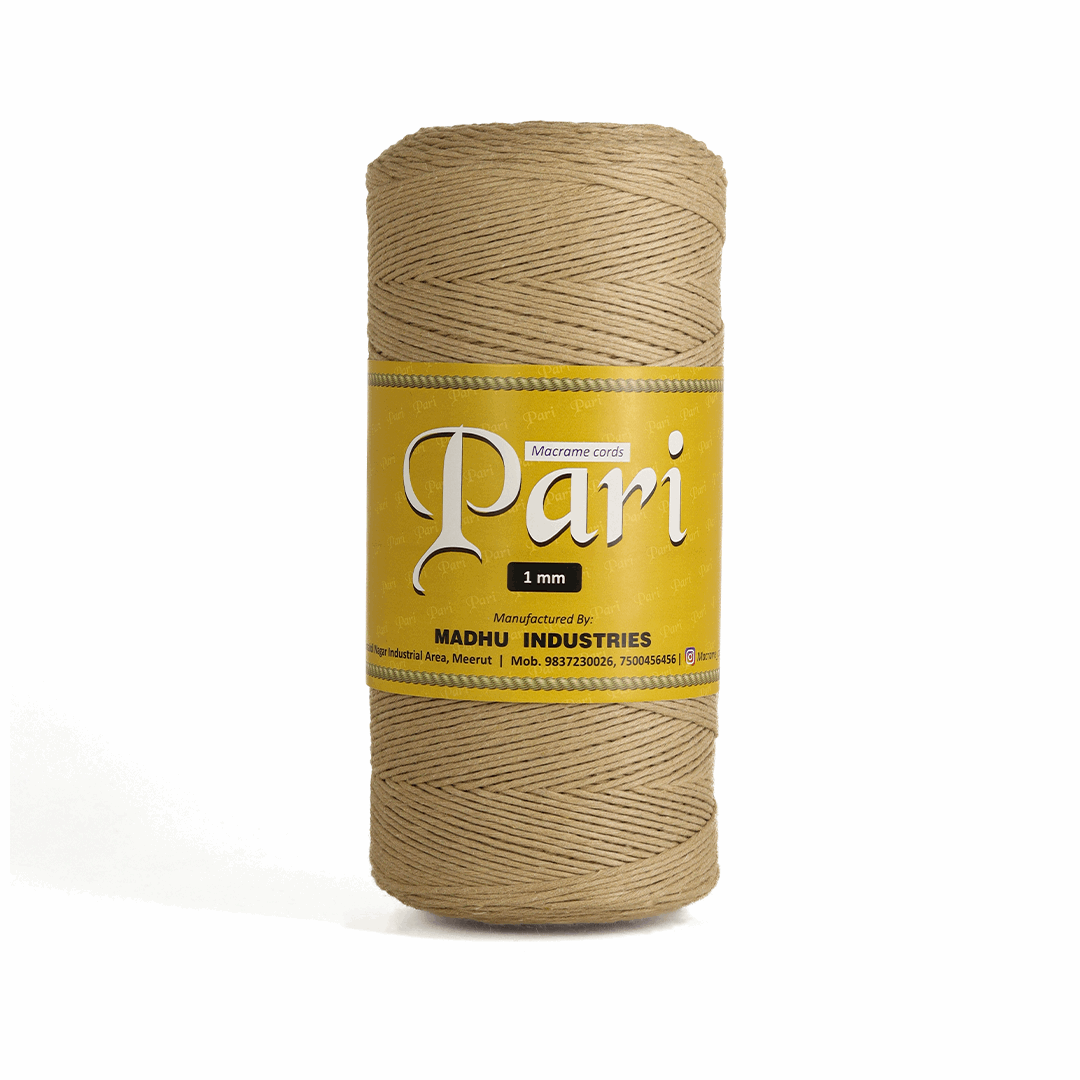 1mm Single Strand | Beige | 750 Metres | 1kg Spool | Cotton |No 30