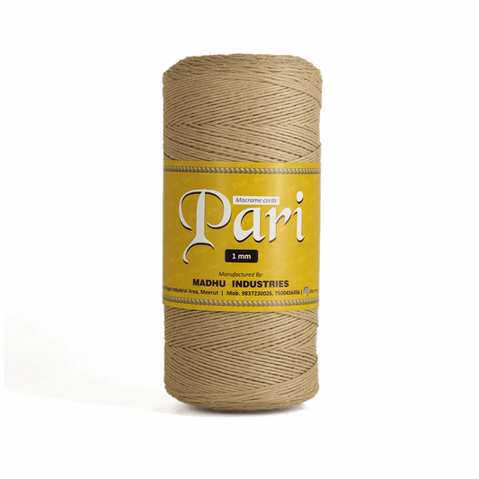 1mm Single Strand | Beige | 750 Metres | 1kg Spool | Cotton |No 30