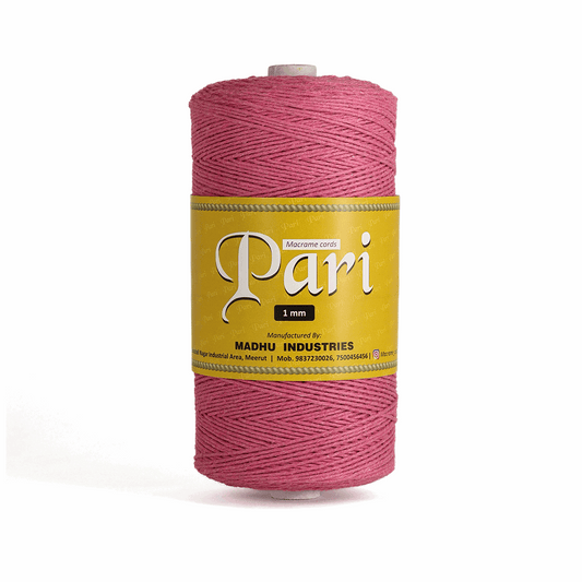 1mm Single Strand | Bright Pink | 750 Metres | 1kg Spool | Cotton |No 33