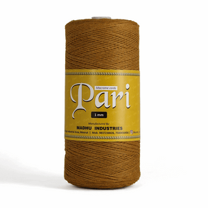 1mm Single Strand | Golden Mustard | 750 Metres | 1kg Spool | Cotton |No 37