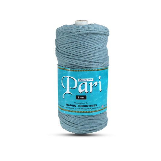 3mm Braided | Mint Blue | 200-250 Meters | 1Kg Spool | Cotton | No 25