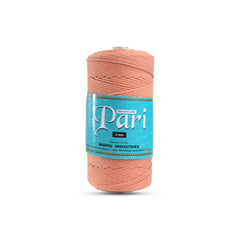 3mm Braided | Pastel Orange | 200-250 Meters | 1Kg Spool | Cotton | No 34