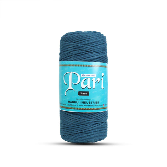 3mm Single Strand | Teal Blue | 200 - 250 Metres | 1kg Spool | Cotton | No 39