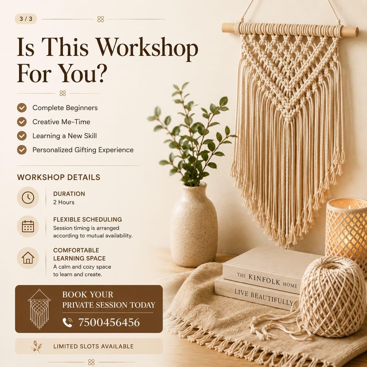 Personalized Macrame Workshop