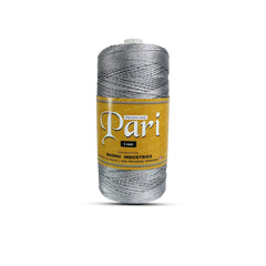 1mm Twisted 3ply Metallic / Zari Cords | Silver | Approx 750 - 800 Metres | 1kg Spool