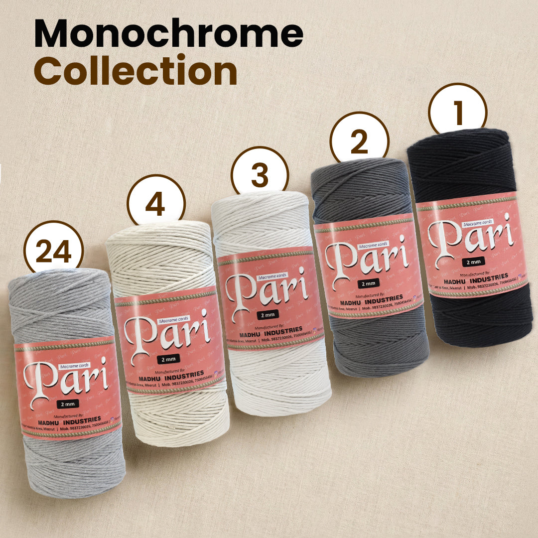 2mm Single Strand | Steel Grey | 350 - 400 Metres | 1kg Spool | Cotton | No 24