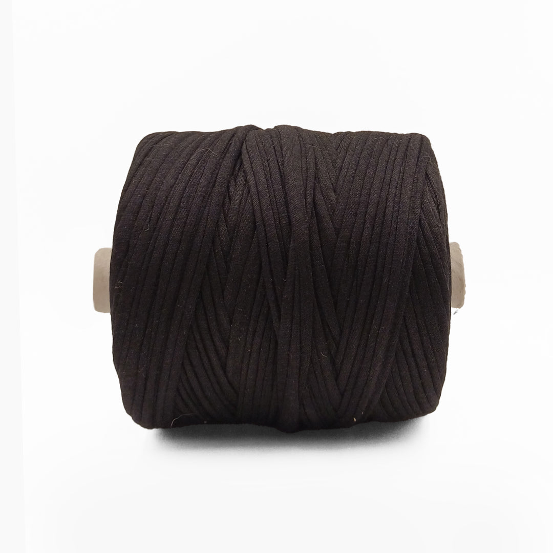 Soft TShirt Yarn Roll | 500grams | Black Color | Perfect for Macramé, Crochet & DIY Projects