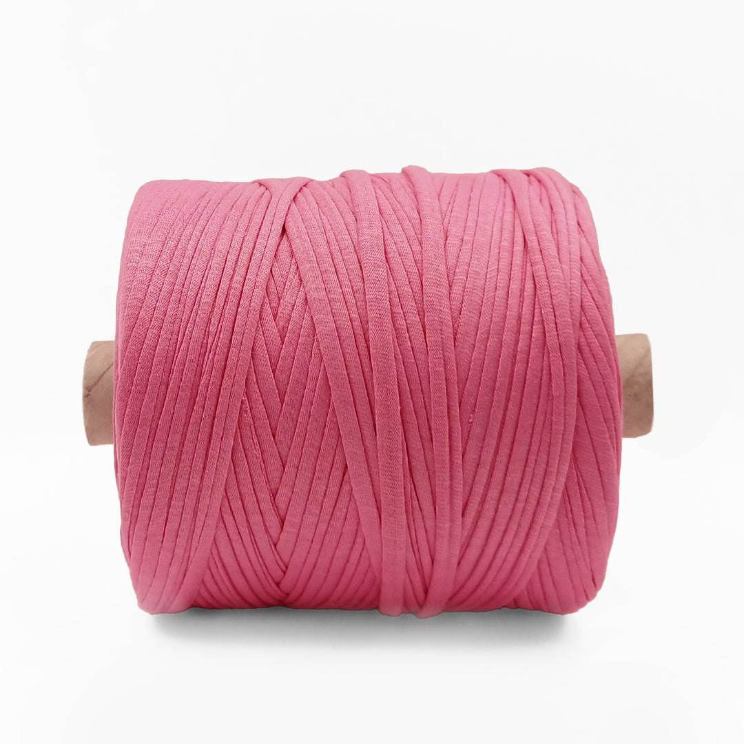 Soft TShirt Yarn Roll | 500grams | Bright Pink Color | Perfect for Macramé, Crochet & DIY Projects