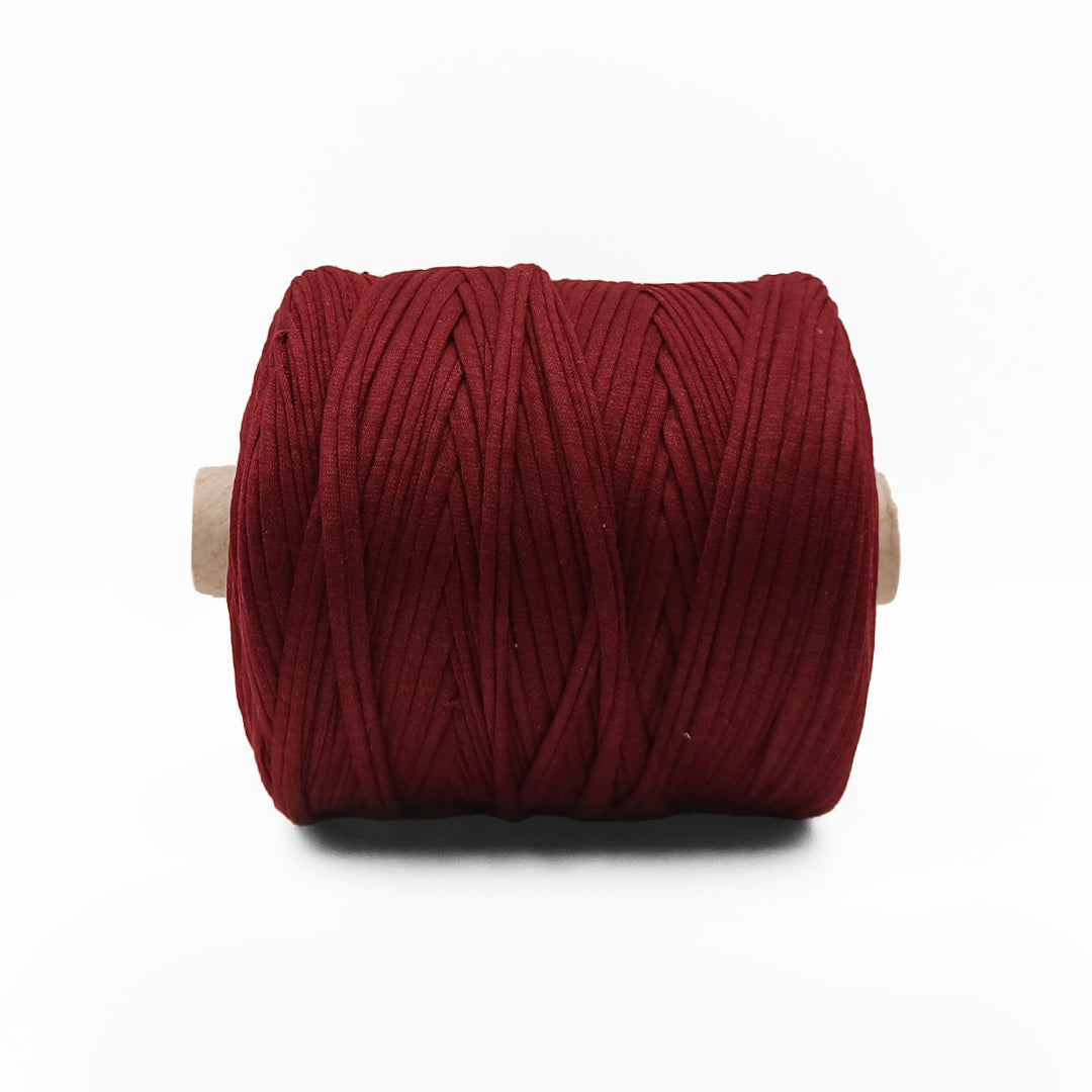 Soft TShirt Yarn Roll | 500grams | Wine/Maroon Color | Perfect for Macramé, Crochet & DIY Projects