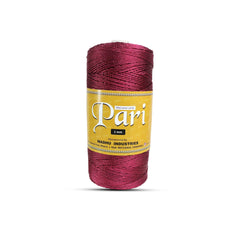 1mm Twisted 3ply Metallic / Zari Cords | Red | Approx 750 - 800 Metres | 1kg Spool