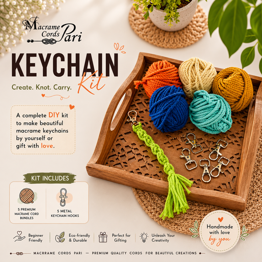 Macrame Keychain Kit - DIY Craft Kit