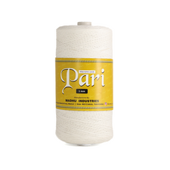 1mm Single Strand | Pure White | 750 Metres | 1kg Spool | Cotton | No 03