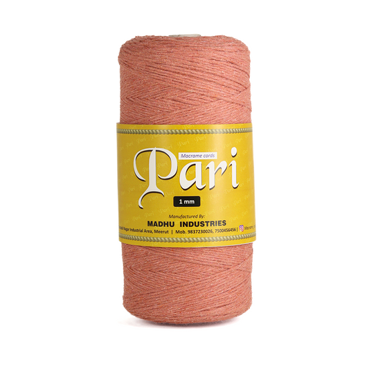 1mm Single Strand | Peach | 750 Metres | 1kg Spool | Cotton | No 17