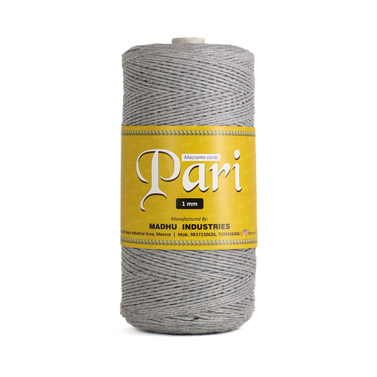 1mm Single Strand | Steel Grey | 750 Metres | 1kg Spool | Cotton | No 24