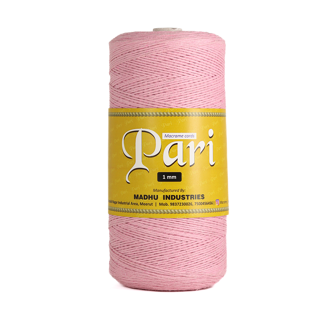 1mm Single Strand | Bubblegum Pink | 750 Metres | 1kg Spool | Cotton |No 26