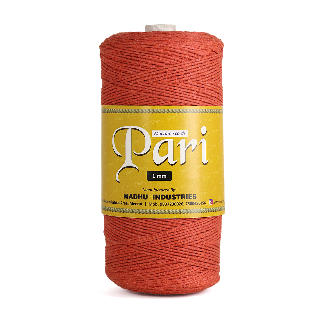 1mm Single Strand | Rust | 750 Metres | 1kg Spool | Cotton | No 28