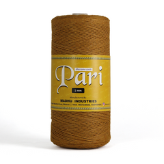 1mm Single Strand | Golden Mustard | 750 Metres | 1kg Spool | Cotton |No 37