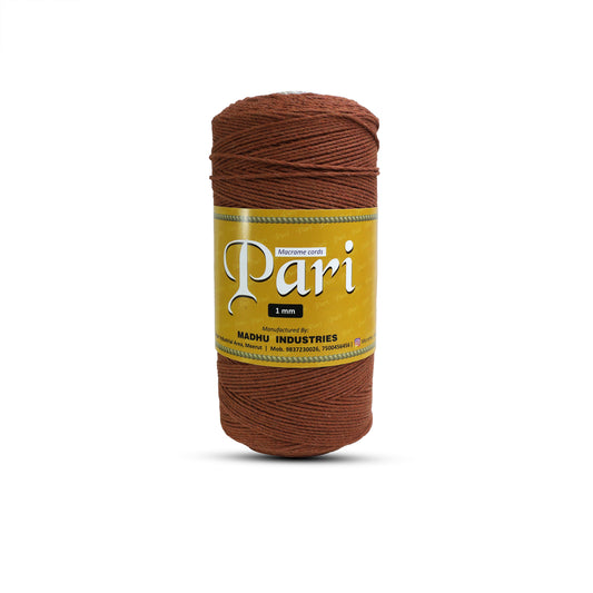 1mm Twisted (3Ply) | Chocolate Brown | 750 Metres | 1kg Spool | Cotton | No 06