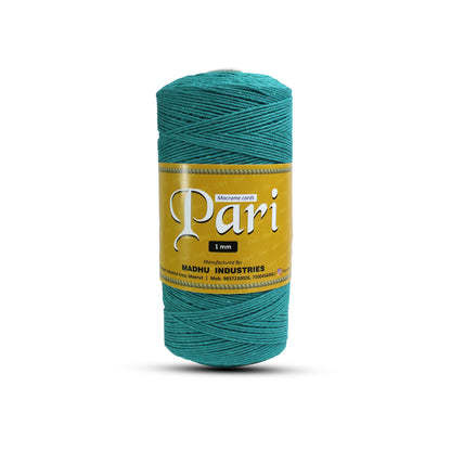 1mm Twisted (3Ply) | Sea Green | 750 Metres | 1kg Spool | Cotton | No 12