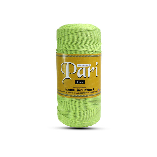 1mm Twisted (3Ply) | Parrot Green | 750 Metres | 1kg Spool | Cotton | No 13