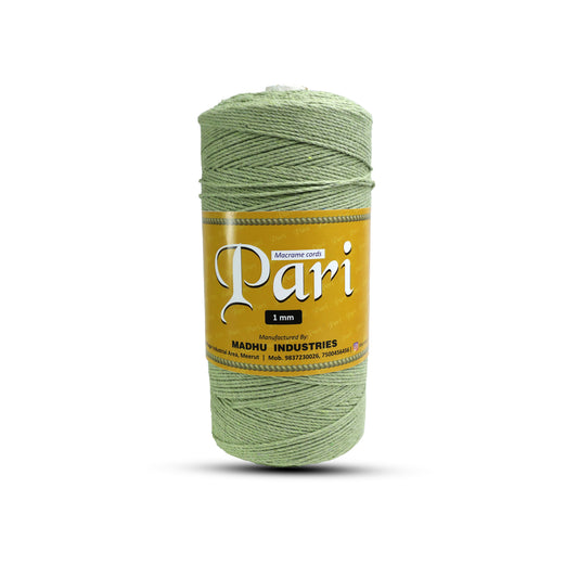 1mm Twisted (3Ply) | Olive Green | 750 Metres | 1kg Spool | Cotton | No 14