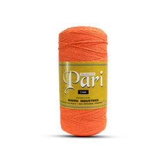 1mm Twisted (3Ply) | Orange | 750 Metres | 1kg Spool | Cotton | No 19