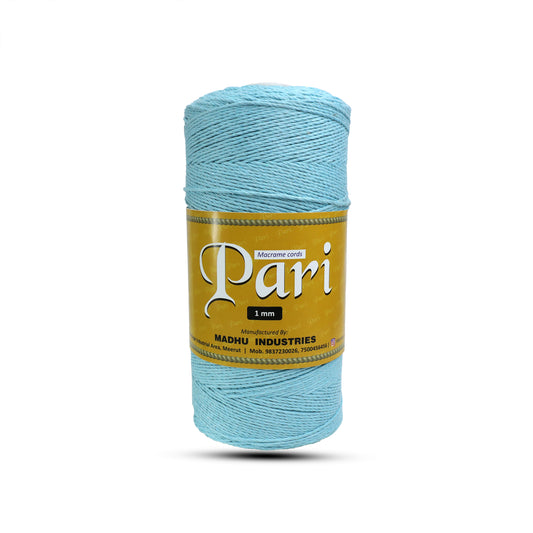 1mm Twisted (3Ply) | Aqua Blue | 750 Metres | 1kg Spool | Cotton | No 40