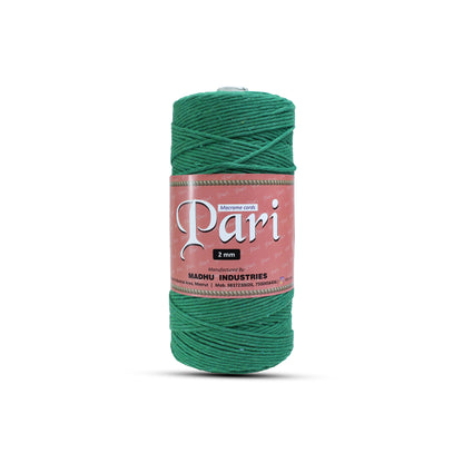 2mm Single Strand | Green | 350 - 400 Metres | 1kg Spool | Cotton | No 11