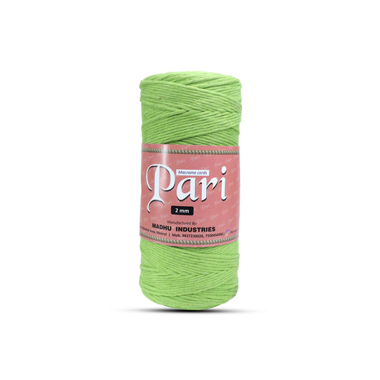 2mm Single Strand | Parrot Green | 350 - 400 Metres | 1kg Spool | Cotton | No 13