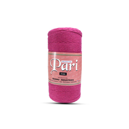 2mm Single Strand | Hot Pink | 350 - 400 Metres | 1kg Spool | Cotton | No 16