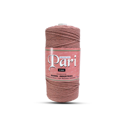 2mm Single Strand | Peach | 350 - 400 Metres | 1kg Spool | Cotton | No 17