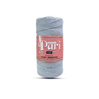 2mm Single Strand | Steel Grey | 350 - 400 Metres | 1kg Spool | Cotton | No 24