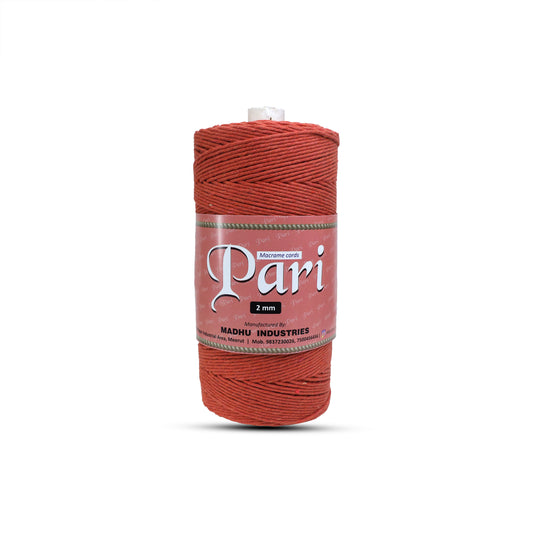 2mm Single Strand | Rust | 350 - 400 Metres | 1kg Spool | Cotton | No 28