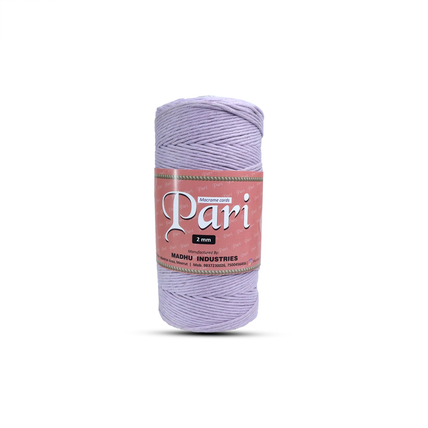 2mm Single Strand | Lavender | 350 - 400 Metres | 1kg Spool | Cotton | No 31