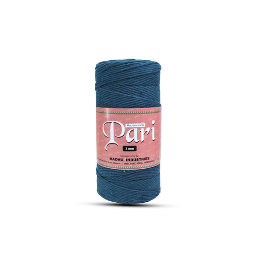 2mm Single Strand | Teal Blue | 350 - 400 Metres | 1kg Spool | Cotton | No 39