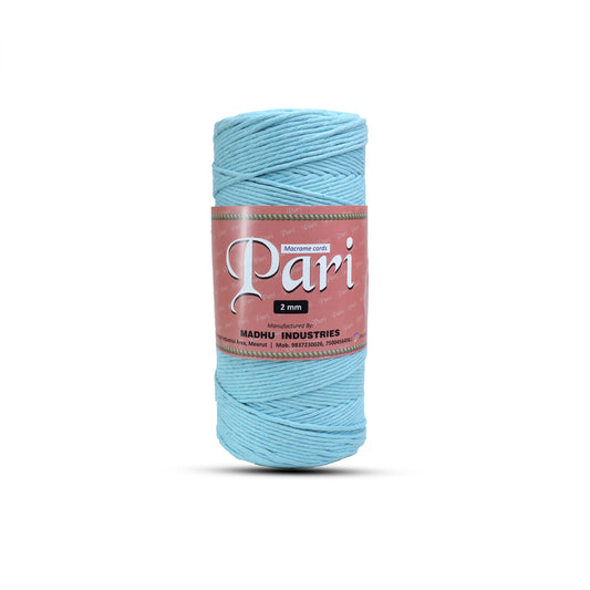 2mm Single Strand | Aqua Blue | 350 - 400 Metres | 1kg Spool | Cotton | No 40