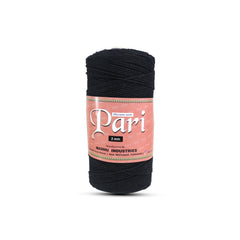 2mm Twisted (3Ply) | Black | 350 - 400 Metres | 1kg Spool | Cotton | No 01