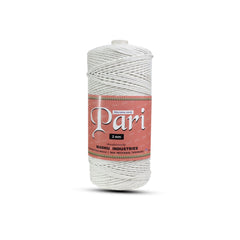 2mm Twisted (3Ply) | Pure White | 350 - 400 Metres | 1kg Spool | Cotton | No 03