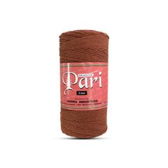 2mm Twisted (3Ply) | Chocolate | 350 - 400 Metres | 1kg Spool | Cotton | No 06