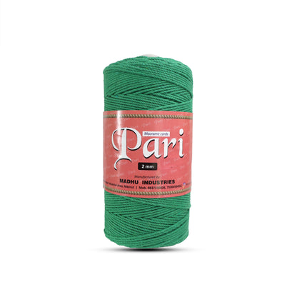 2mm Twisted (3Ply) | Green | 350 - 400 Metres | 1kg Spool | Cotton | No 11