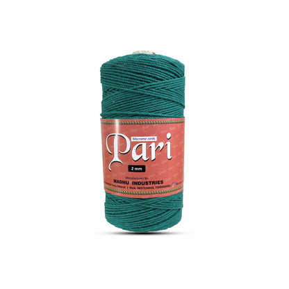 2mm Twisted (3Ply) | Sea Green | 350 - 400 Metres | 1kg Spool | Cotton | No 12