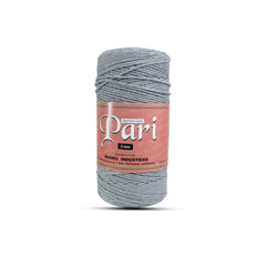 2mm Twisted (3Ply) | Steel Grey | 350 - 400 Metres | 1kg Spool | Cotton | No 24