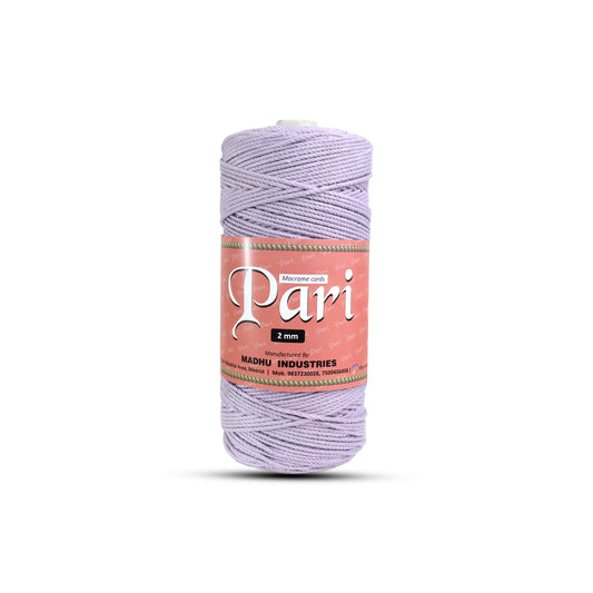 2mm Twisted (3Ply) | Lavender | 350 - 400 Metres | 1kg Spool | Cotton | No 31