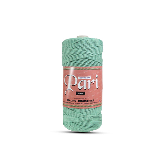 2mm Twisted (3Ply) | Mint Green | 350 - 400 Metres | 1kg Spool | Cotton | No 35