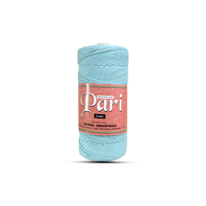 2mm Twisted (3Ply) | Aqua Blue | 350 - 400 Metres | 1kg Spool | Cotton | No 40