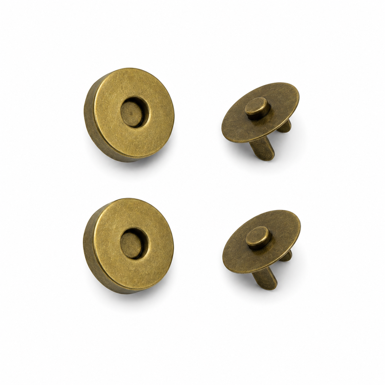 Round Magnetic Button Clasp Snaps (Pack of 4)