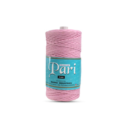 3mm Braided | Bubble Gum Pink | 150 Metres | Approx 700gms | Cotton | No 26