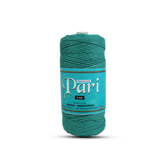 3mm Single Strand | Sea Green | 200 - 250 Metres | 1kg Spool | Cotton | No 12